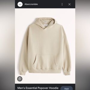 Men’s Abercrombie Essential Popover Hoodie Beige